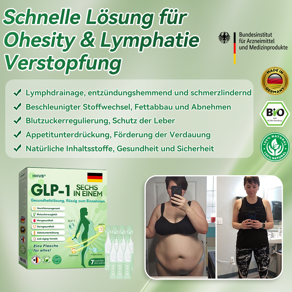 𝐇𝗛𝑉𝖡® 🇩🇪 6-in-1-𝐆𝗟𝑷-1-Gesundheitsformel 🌿🌿, 𝐟𝐥ü𝐬𝐬𝐢𝐠 𝐳𝐮𝐦 𝐄𝐢𝐧𝐧𝐞𝐡𝐦𝐞𝐧 (Nur eine Dosis pro Tag, sichtbare Veränderungen in 7 Tagen) ✅ Für Fettleibigkeit, kardiovaskuläre Gesundheit, Diabetes, Schlafapnoe, Gelenkprobleme und mehr.
